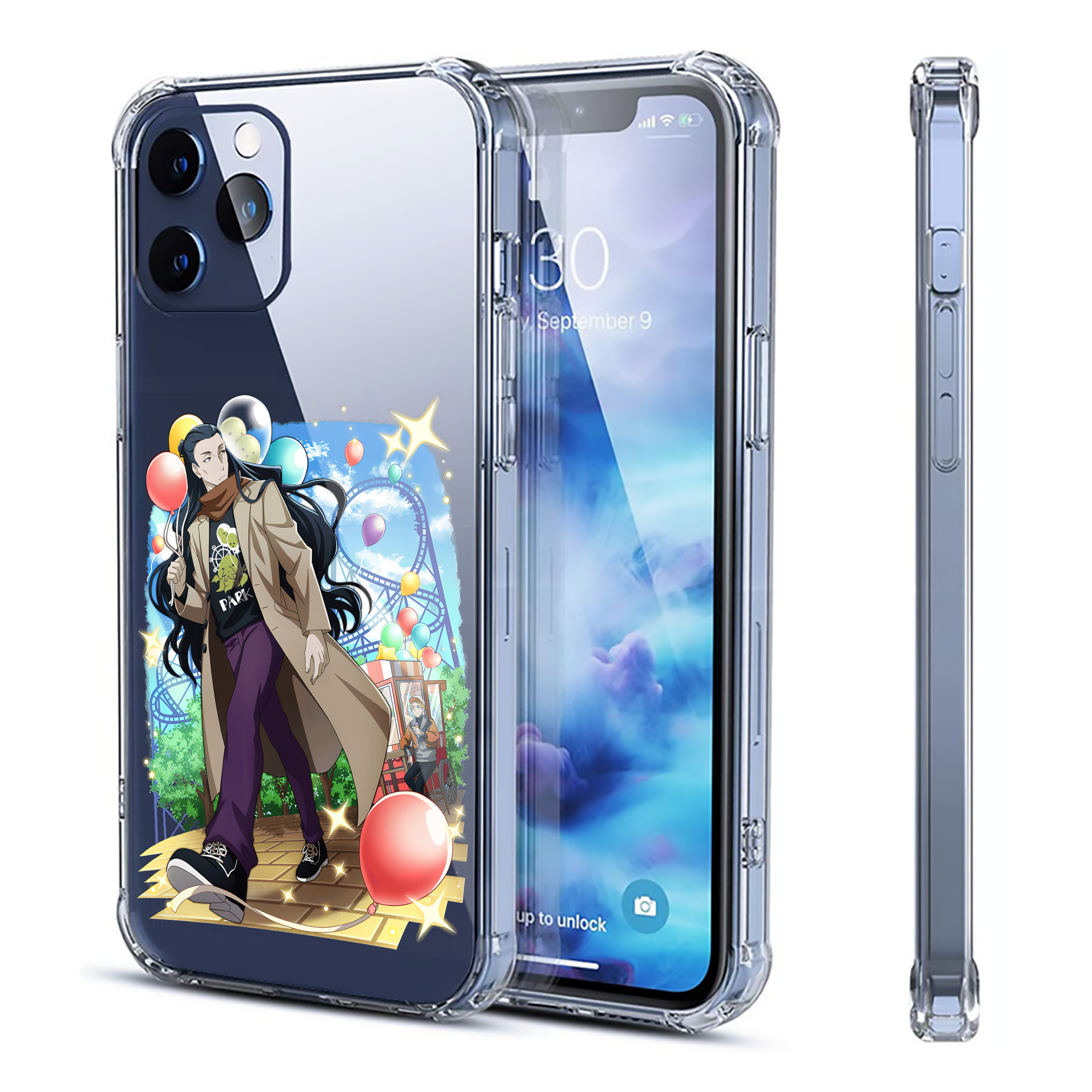 （画像用） 文豪ストレイドッグス Bungo Stray Dogs 【iPhone 12シリーズ対応】透明スマホケース（クリアソフトケース）